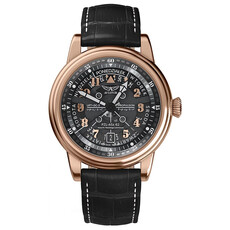 Złoty zegarek męski Aviator Douglas Polish Edition