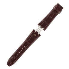 Brązowy pasek Maurice Lacroix ML800-005034 ze zzłoconym M do zegarka Aikon 42 mm AI6008