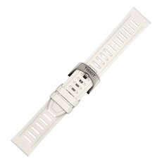 Biały silikonowy, gumowy pasek do zegarka Tissot T852.049.245