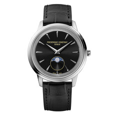 Zegarek Frederique Constant na czarnym pasku skórzanym