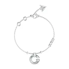 Bransoletka z literką G ze stali szlachetnej Guess Oh My G