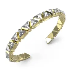 Bransoletka złota sztywna z kryształkami Guess