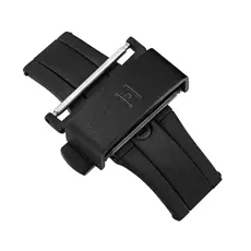 Czarne matowe zapięcie do paska Hirsch rozmiar 18 mm