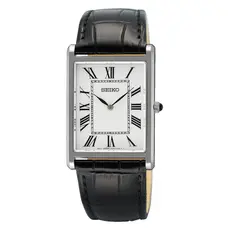 Prostokątny zegarek męski Seiko Classic SWR103P1
