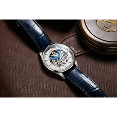 Elegancki zegarek szkieletowy Aerowatch Les Grandes Classiques Automatic Skeleton 60996 AA02 SQ
