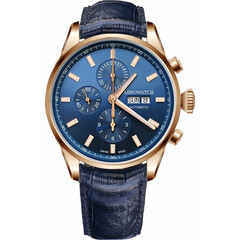 Aerowatch Les Grandes Classiques Automatic Valjoux Chronograph 61989 RO01 zegarek męski w złoconej kopercie