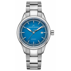 Klasyczny zegarek męski z niebieską tarczą Auguste Reymond