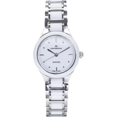 Continental 12207-LT317737 zegarek damski z ceramiką w kolorze białym