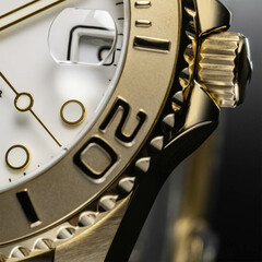 Obrotowy pierścień w zegarku Davosa Ternos Medium Automatic 166.198.02