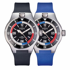 Zegarek Davosa Apnea Diver Automatic 161.568.55 na niebieskim pasku gumowym