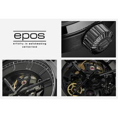 Szczegóły zegarka Epos Passion Skeleton 3501 w wersji czarnej