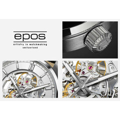 Szczegóły zegarka Epos Passion Skeleton 3501 w wersji srebrnej