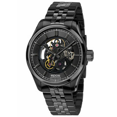 Szkieletowy zegarek męski Epos w wersji Full Black