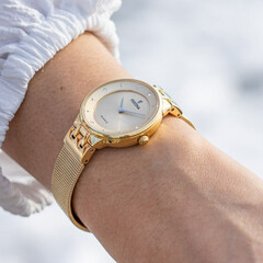 Złoty zegarek damski Festina Mademoiselle