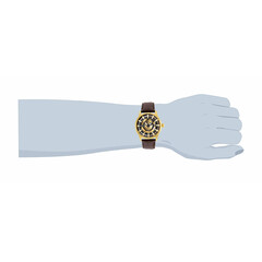 Klasyczny zegarek męski typu skeleton Invicta