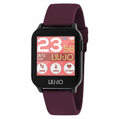 Bordowy smartwatch na pasku silikonowym Liu Jo.