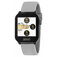 Modny smartwatch na szarym pasku silikonowym Liu Jo Energy.