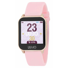 Różowy smartwatch na pasku silikonowym Liu Jo Energy.