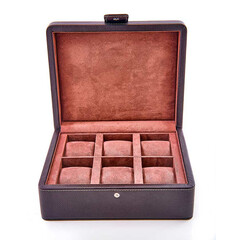 Pudełko Leanschi WBO6-CHOC na 6 zegarków kolor brązowy
