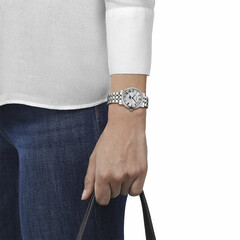 Klasyczny zegarek damski Tissot Carson Premium Lady Moonphase.