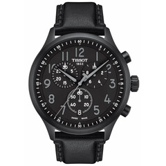 Czarny zegarek męski z chronografem