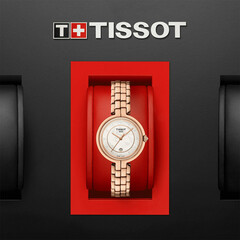 Zegarek damski z diamentami i masą perłową Tissot