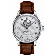 Klasyczny zegarek męski na brązowym pasku Tissot Le Locle