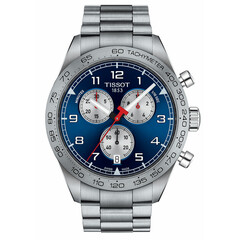 Zegarek sportowy Tissot PRS 516 Chronograph z niebieską tarczą