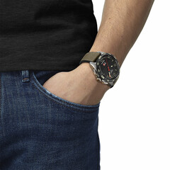 Wielofunkcyjny zegarek męski typu smartwatch Tissot T-Touch Connect Solar T121.420.47.051.07.