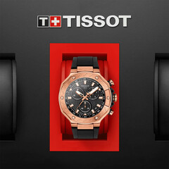 Zegarek Tissot T-Race na pasku gumowym czarnym