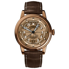 Złoty zegarek szkieletowy Aviator Limited Edition