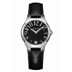 Elegancki zegarek Aerowatch New Lady Grande na czarnym pasku