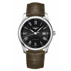 Szwajcarski zegarek automatyczny na skórzanym pasku Longines Master Collection L2.793.4.59.2