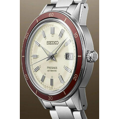 Bok zegarka Seiko Presage 60s Style Ruby