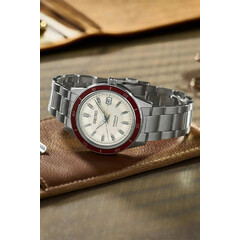 Japoński zegarek Seiko Presage 60s Style Ruby