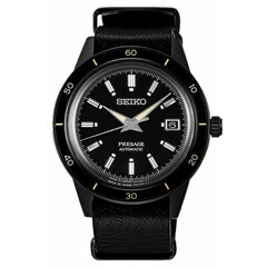Męski zegarek Seiko Presage 60s Style Stealth