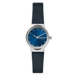 Klasyczny zegarek z niebieska tarczą Skagen Freja SKW3008