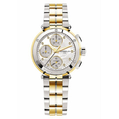 Sportowy zegarek damski z diamentami Herbelin Newport Chronograph