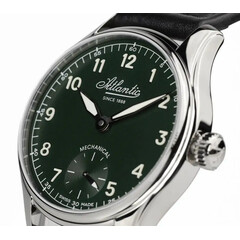 Zegarek męski z zieloną tarczą Atlantic
