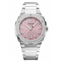 Zegarek damski z różową tarczą Alpina