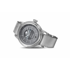 Srebrny zegarek damski Aviator na bransolecie milanese