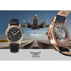 Luksusowy zegarek lotniczy na rękę Aviator Swiss Made