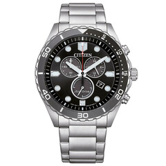Zegarek nurkowy z chronografem Citizen Aqua, czarna tarcza