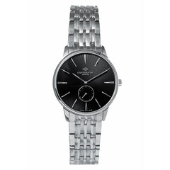 Continental 17201-LT101430 zegarek damski z czarną zdobioną tarczą