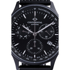 Czarna tarcza zegarka Continental