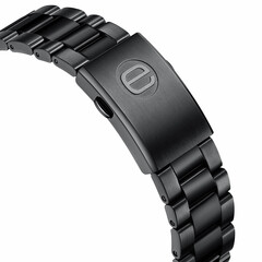 Czarne zapięcie motylkowe w zegarku Epos Sportive Diver Titanium COSC Limited Edition 3504.138.85.35.95