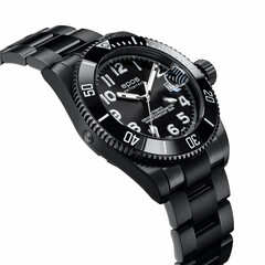 Zawór helowy automatyczny w zegarku Epos Sportive Diver Titanium COSC Limited Edition 3504.138.85.35.95