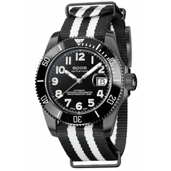 Limitowany zegarek Epos Sportive Diver Titanium COSC Limited Edition 3504.138.85.35.95 na pasku NATO