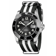 Tytanowy zegarek nurkowy Epos Sportive Diver Titanium 3504.131.80.35.65 z paskiem NATO