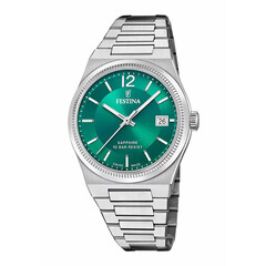 Damski zegarek Festina z zieloną tarczą